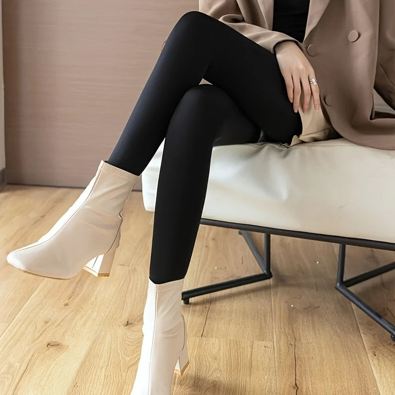 1 Piece Women's Plush Lined Tights Thermal Elastic Leggings Stockings & Hosiery