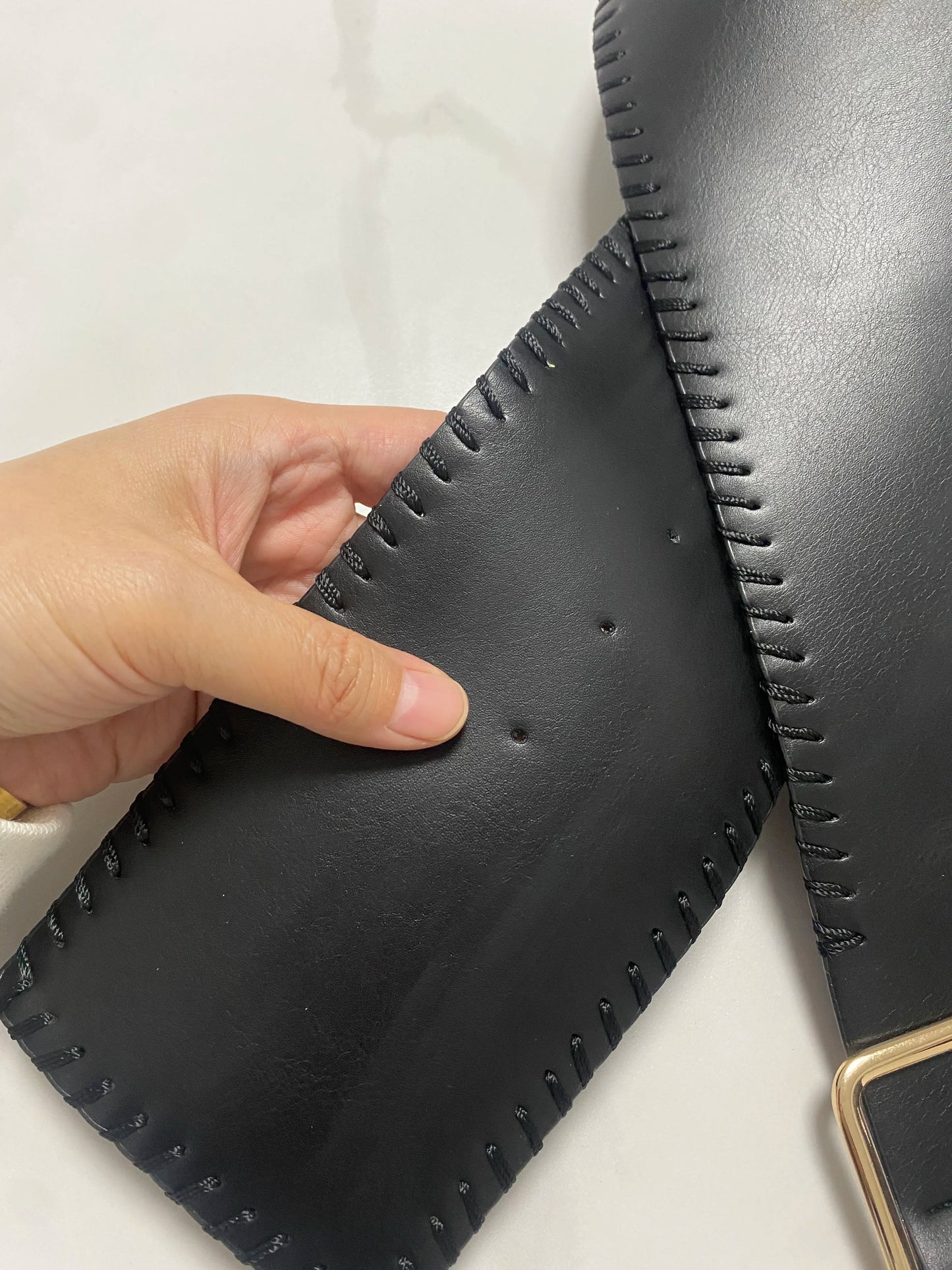 Women's Runway Fashion PU leather Cummerbunds Female Dress Corsets Waistband Belts decoration Wide Belt R1364