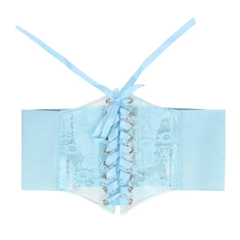 Fashionable Waistband Women's Lace-up Corset Belt, Retro Style For Ladies Suitable For Casual Wear And Special Occasions