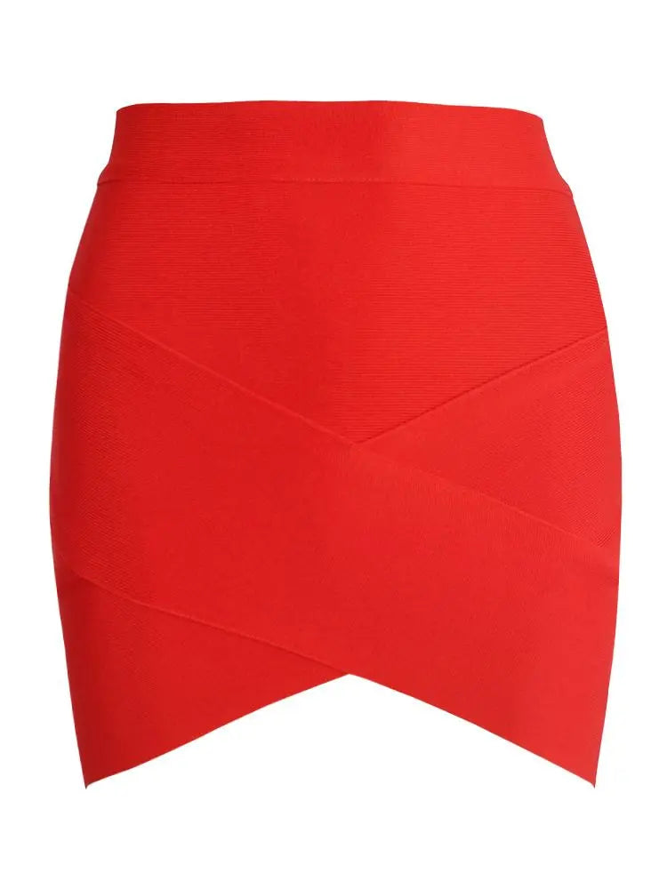 BEAUKEY 2024 New Skirts Stretchy Sheath Sexy Women Mini Skirts Elastic Slim Tight Pencil Club Party Hot Pink Rose Skirts