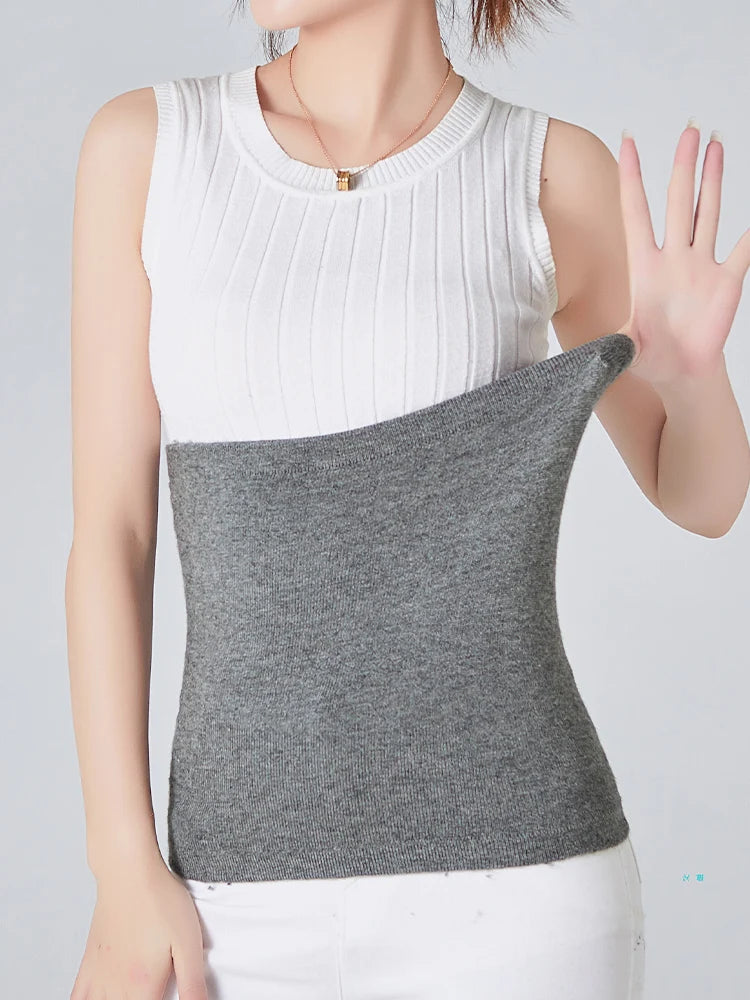 Elastic Inner Brushed Belly Warm Wool Blend Unisex Thermal Waist Wrap Support Back Warmer Inner Wear Winter Warm Thick Haramaki
