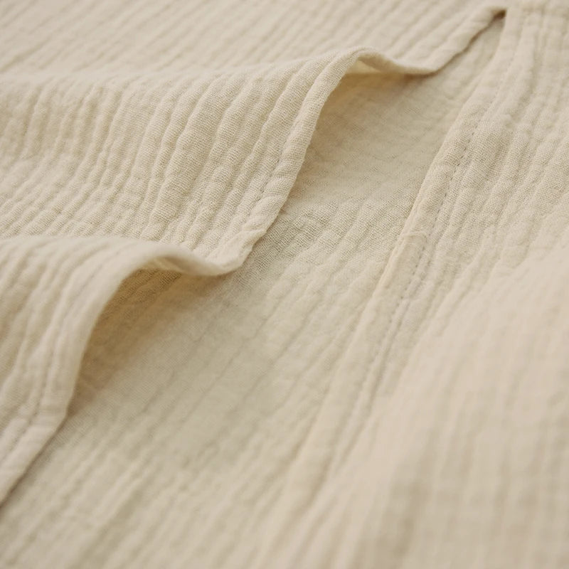 Newly 100% Cotton Gauze Dress For Women 2026 Square Collar Sleeveless Open Side Long Dress Summer Comfortable Beach Outfit
