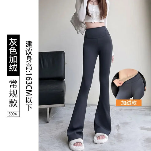 leggings women gothic sexy girl womens clothing seamless leggings bell-bottomed pants women y2k Shark pants winter High Street