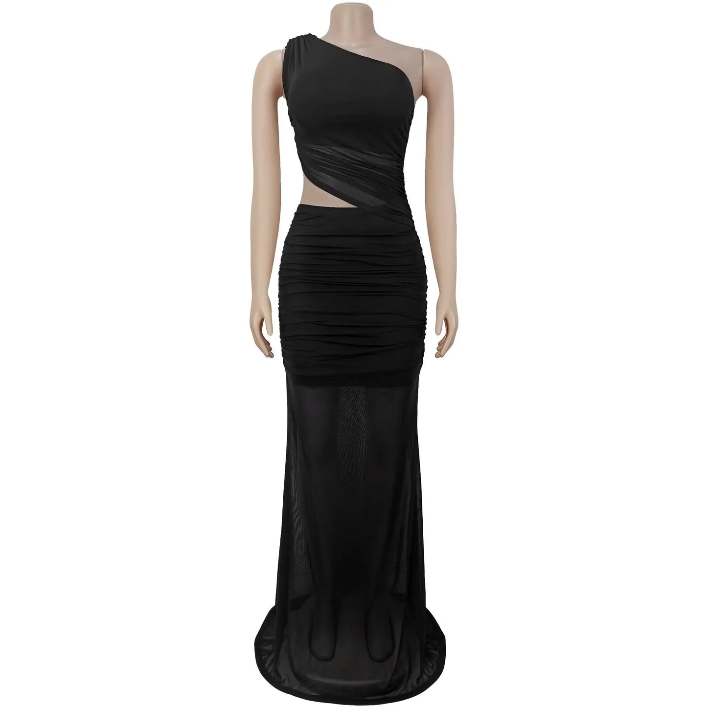 HBLL Women Summer Dress Rope Lace Up Parti Evening Wedding Sexi Long Irregular Sleeveless Bodycon Prom Mesh Dress Free Shipping