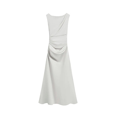 H Han Queen Ruched Sexy Maxi Tank Mermaid Dress Women Summer Beach Holiday Office Party Casual Bodycon Elegant Long Dresses