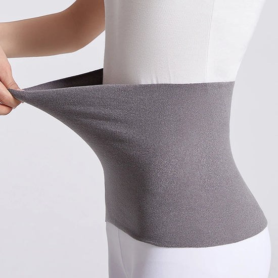 Thicken Thermal Fleece Waist Protector Cummerbund Lumbar Support Belt Abdominal Stomach Protector Wrap Band Belly Protector