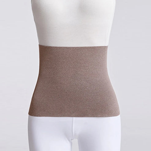 Thicken Thermal Fleece Waist Protector Cummerbund Lumbar Support Belt Abdominal Stomach Protector Wrap Band Belly Protector