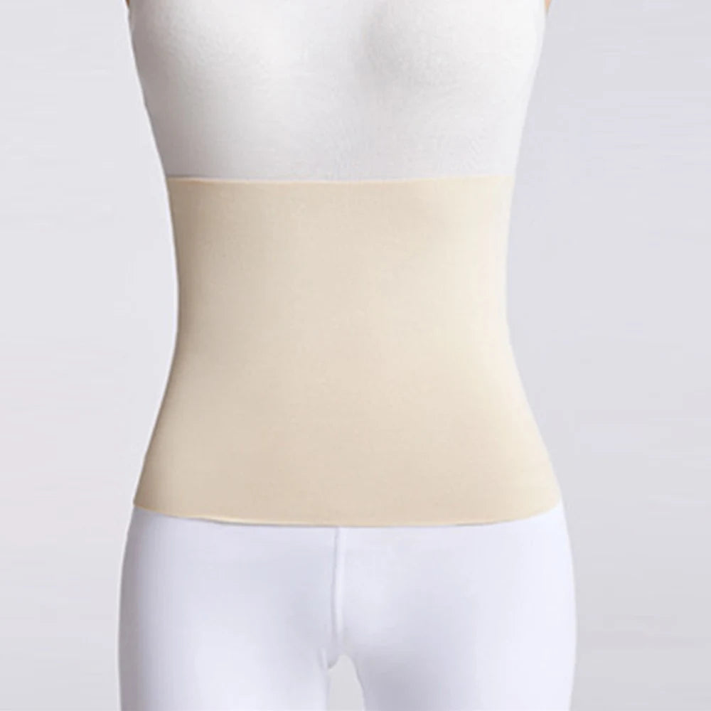 Thicken Thermal Fleece Waist Protector Cummerbund Lumbar Support Belt Abdominal Stomach Protector Wrap Band Belly Protector