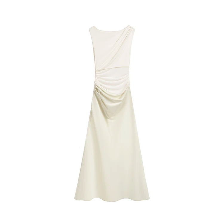 H Han Queen Ruched Sexy Maxi Tank Mermaid Dress Women Summer Beach Holiday Office Party Casual Bodycon Elegant Long Dresses