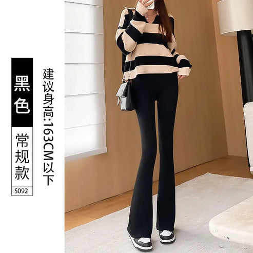 leggings women gothic sexy girl womens clothing seamless leggings bell-bottomed pants women y2k Shark pants winter High Street