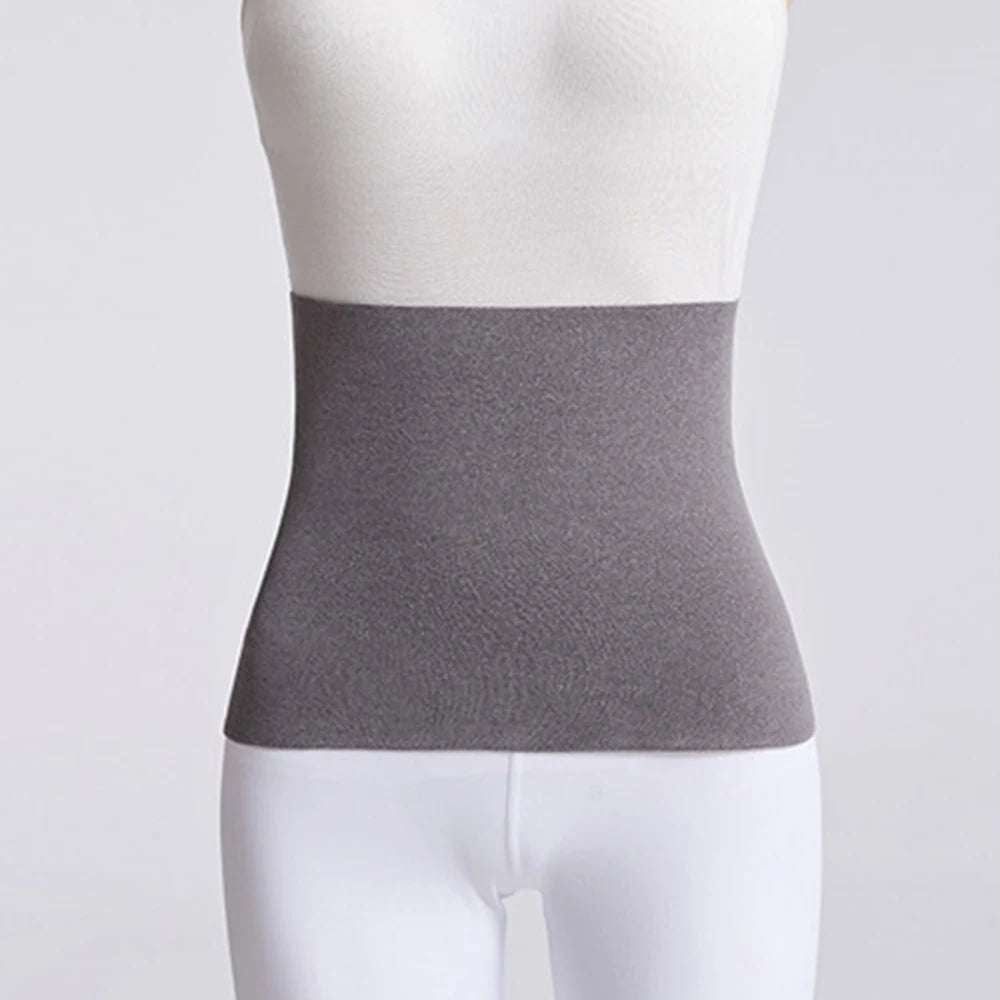 Thicken Thermal Fleece Waist Protector Cummerbund Lumbar Support Belt Abdominal Stomach Protector Wrap Band Belly Protector